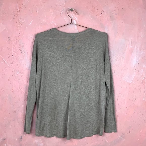 Flowy Taupe H&M Lightweight Knit Sweater/Flowy Sweater/Small H&M Sweater Neutral - Picture 2 of 9